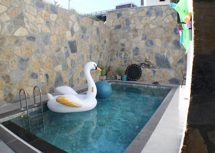 Tranquil Seaview With Private Pool In 博德鲁姆