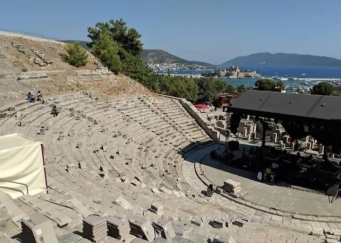Tranquil Seaview With Private Pool In 博德鲁姆