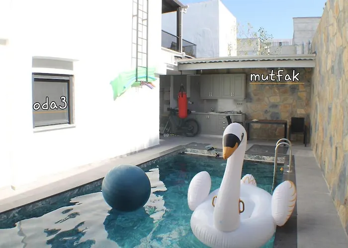 Tranquil Seaview With Private Pool In 公寓 博德鲁姆